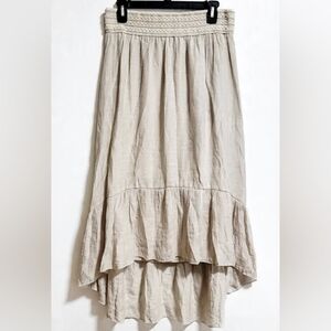 Boho Chic High Low Asymetrical Maxi Cottage Natural Fairy Gypsy Romantic Elegant